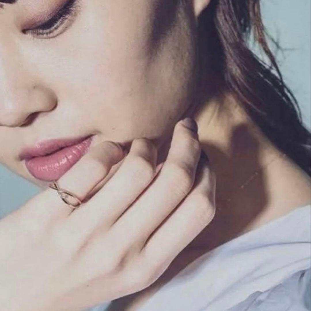 ete エテ K10YG バイカラー ダイヤモンド ピンキーリング 1号