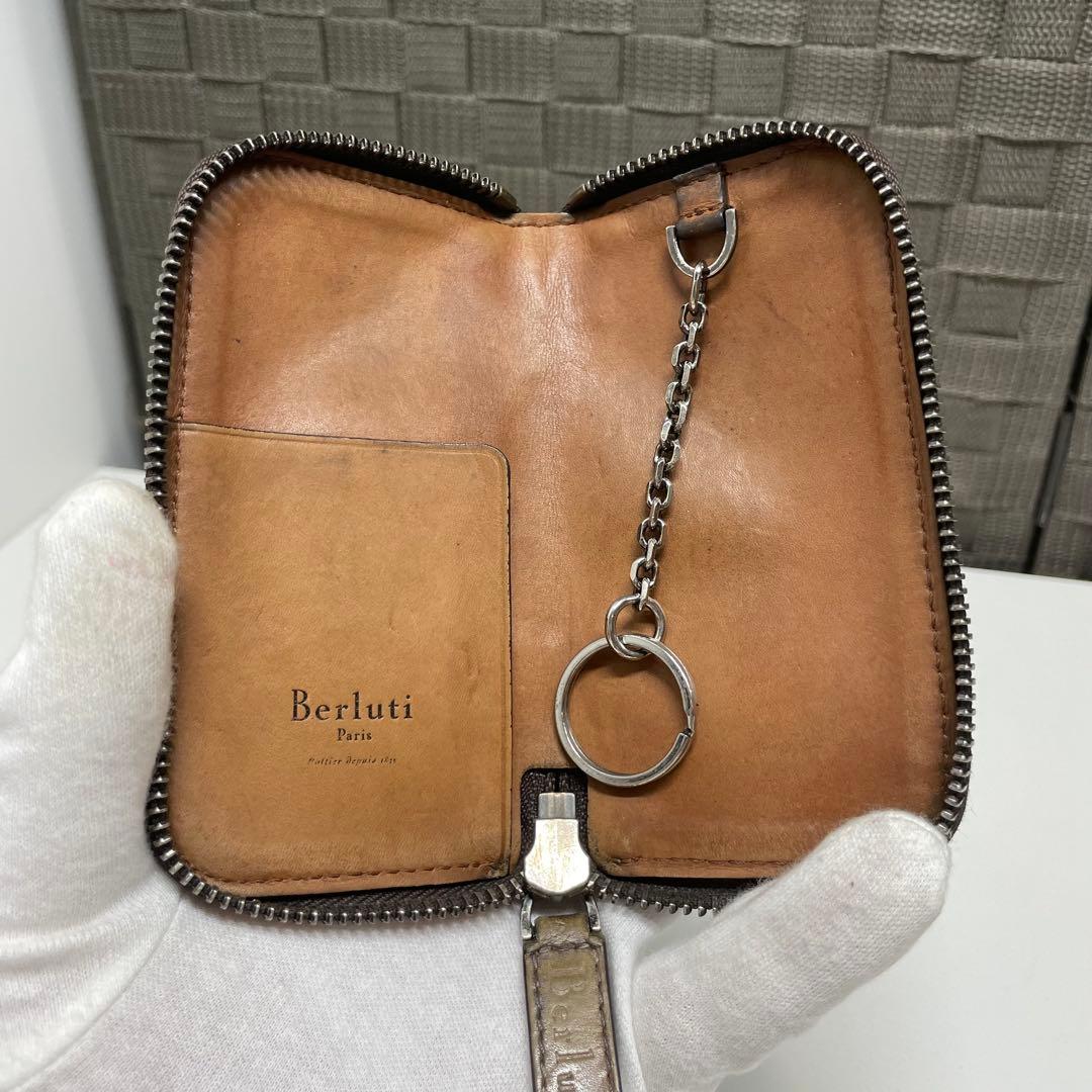 B*n様 BERLUTI ブラウン レザーキーケース カリグラフィー