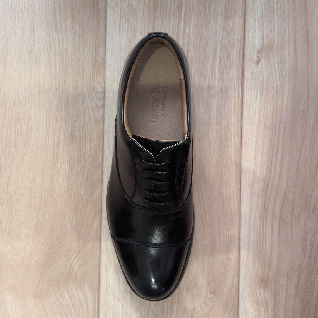 新品 日本製 texcy luxe ブラック ビジネスシューズ 27cm