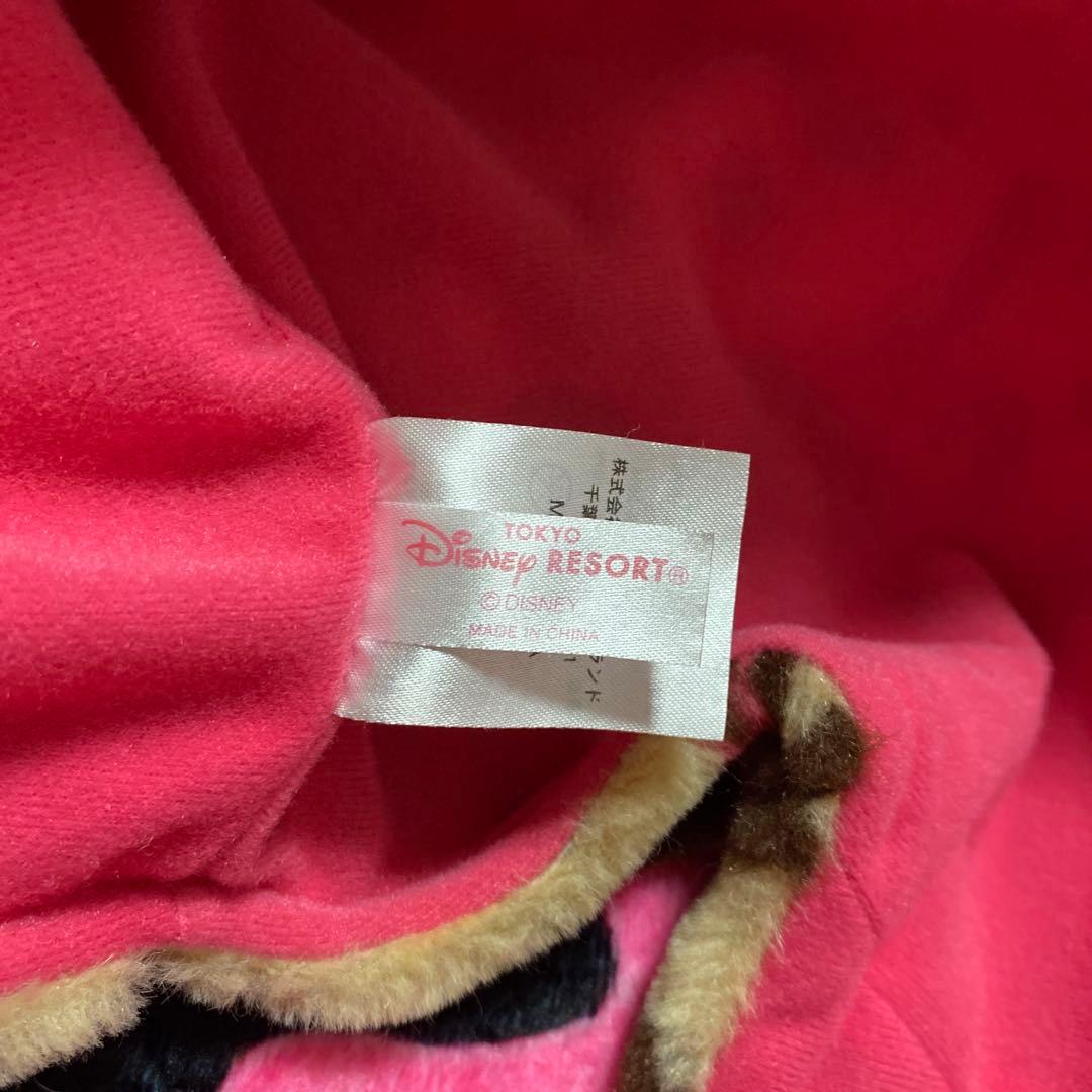 ♡ 美品 ディズニー ミニー ヒョウ柄 マフラーキャップ ♡