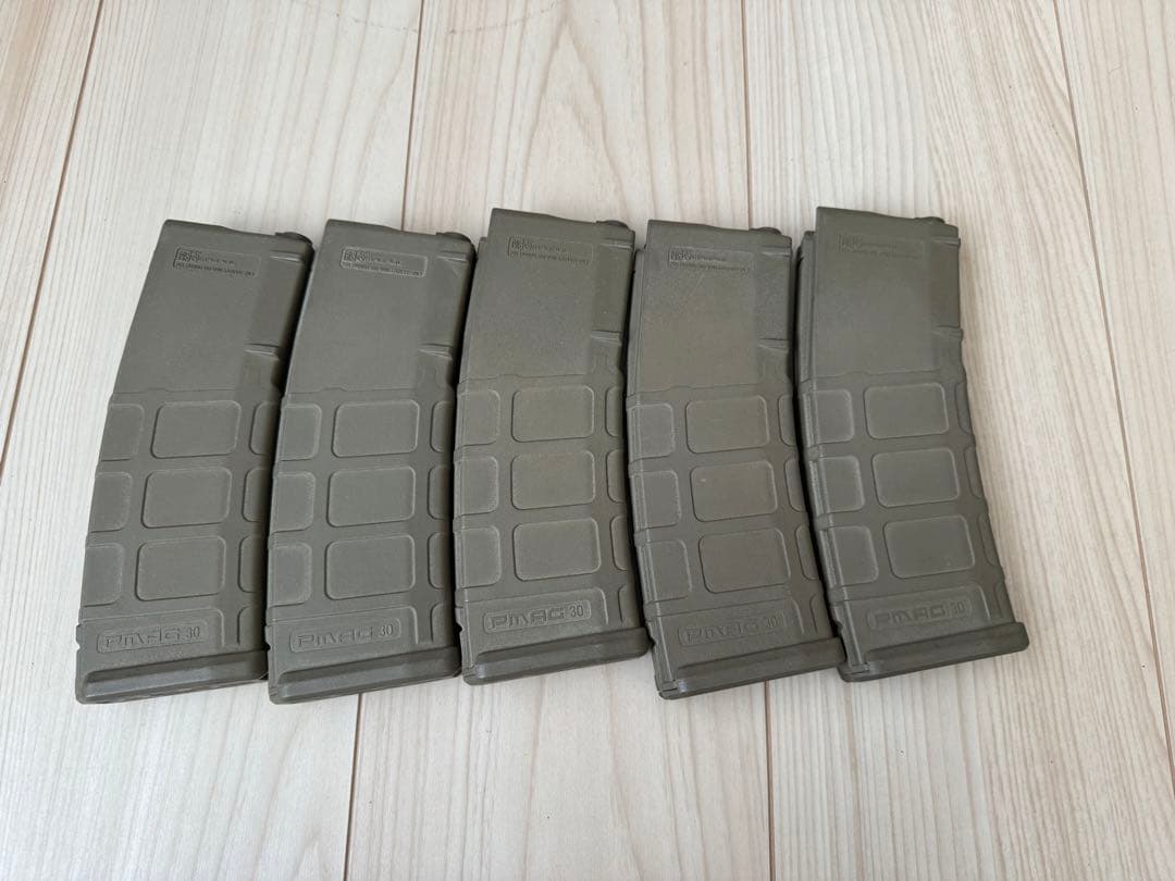 M4A1 オリーブドラブ 樹脂マガジン 5個セット