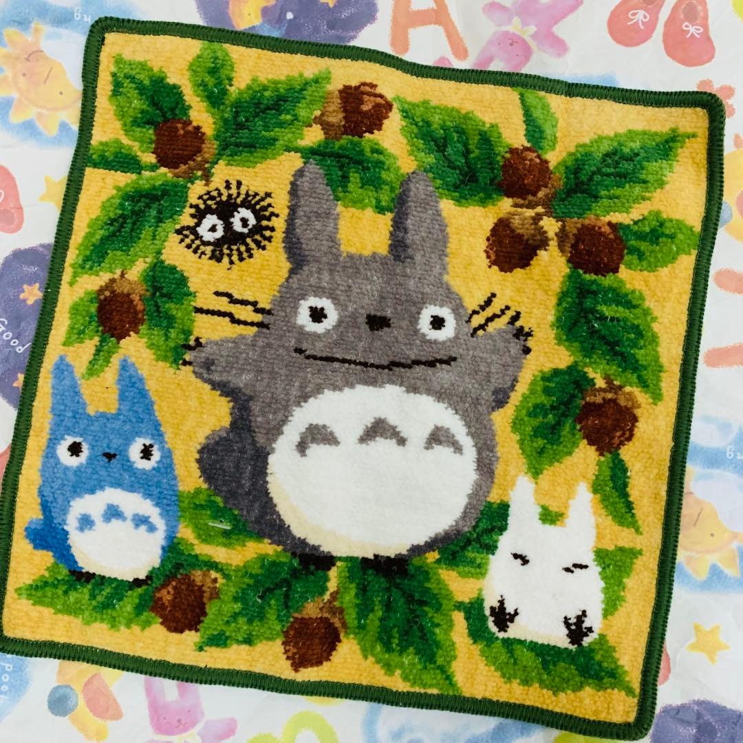 激レア　となりのトトロ　シェニール織 タオル ハンカチ スタジオジブリ