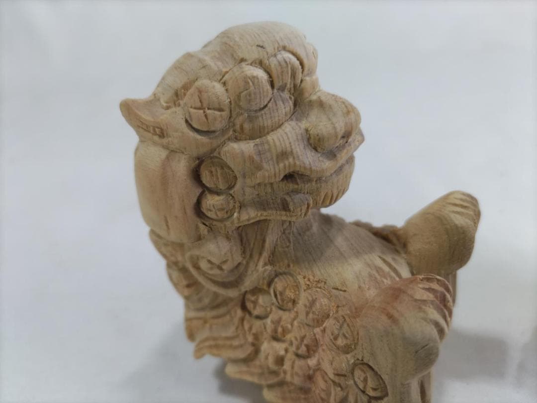 【獅子鼻】1.5寸　社寺仏閣、山車、屋台、神殿、だんぢり彫刻 　1組（2体）