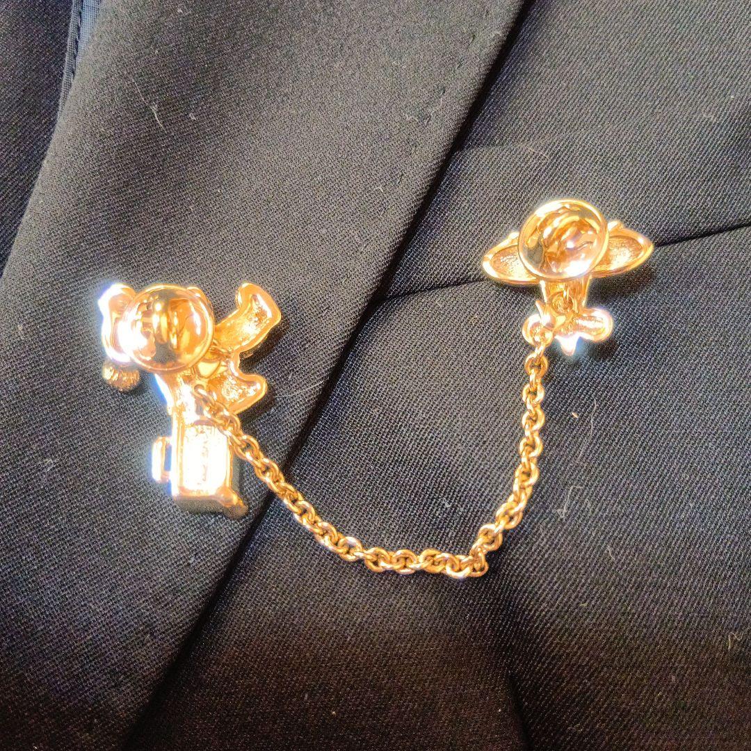 希少Burberrys　バーバリー　くま　ベア　飛行機　ピンバッジ　JAL