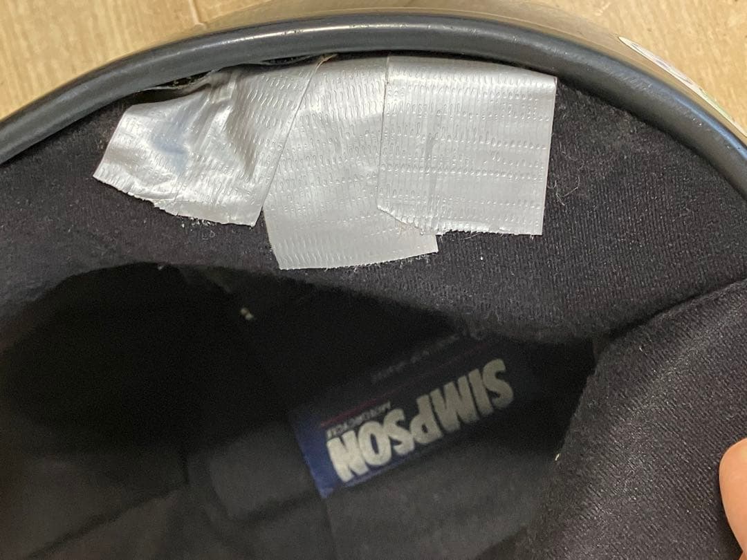 SIMPSON 黒 フルフェイス Mサイズ 57cm BANDIT2