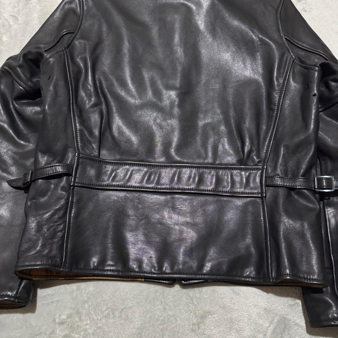 【極美品】AERO LEATHER EDIFICE別注 ホースハイド ブラック