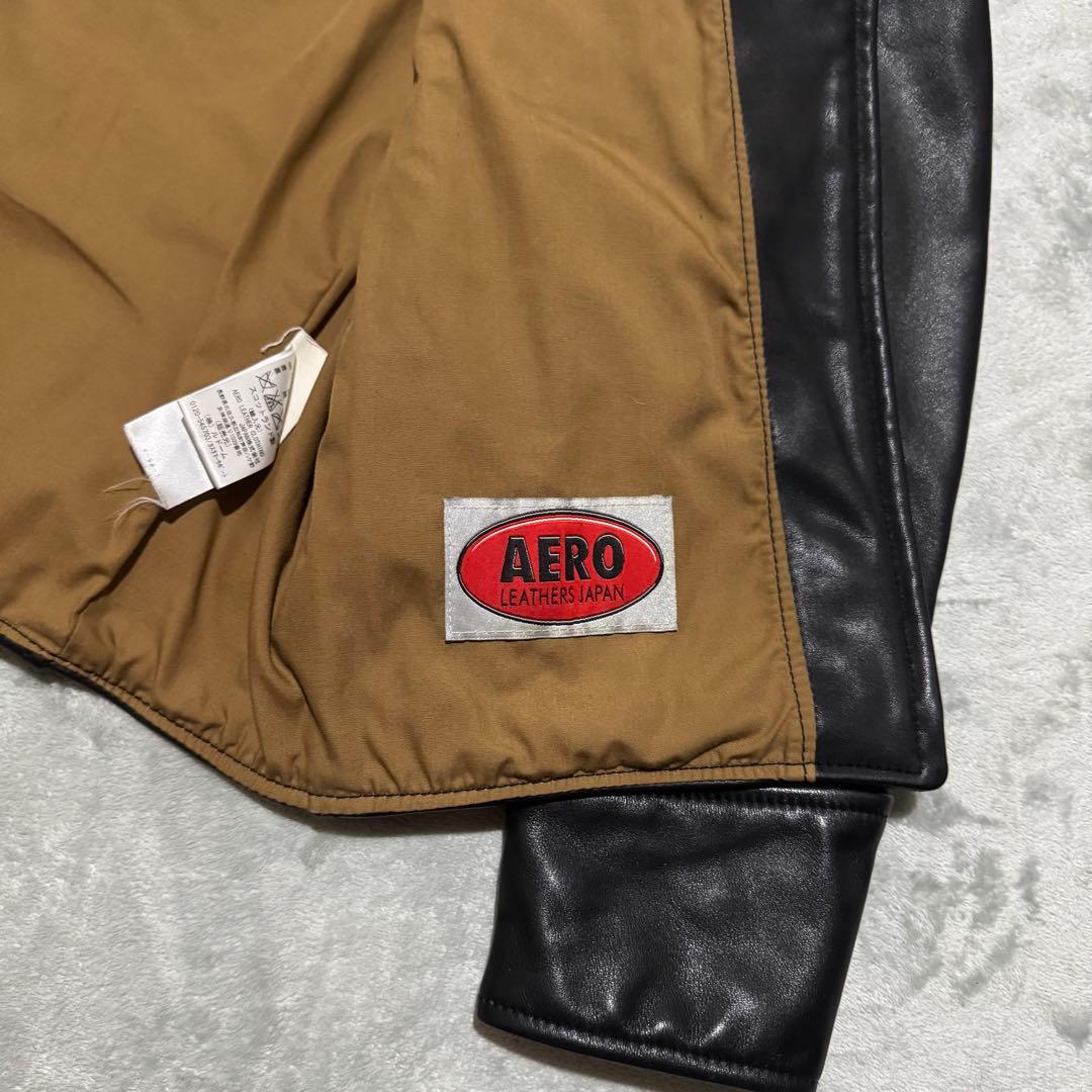 【極美品】AERO LEATHER EDIFICE別注 ホースハイド ブラック