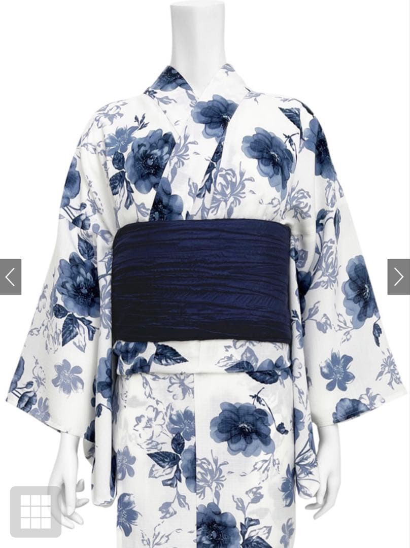 【新品未使用】GRL 水彩花柄浴衣セット[gi1519]