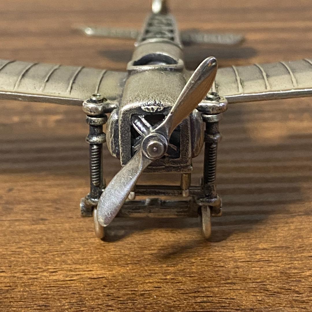 UNOAERRE シルバー800 飛行機 置物 72.8g