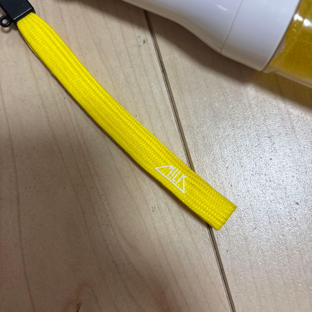 (うさ様用)mi!kペンライト イエローラメペンライト ストラップ付き