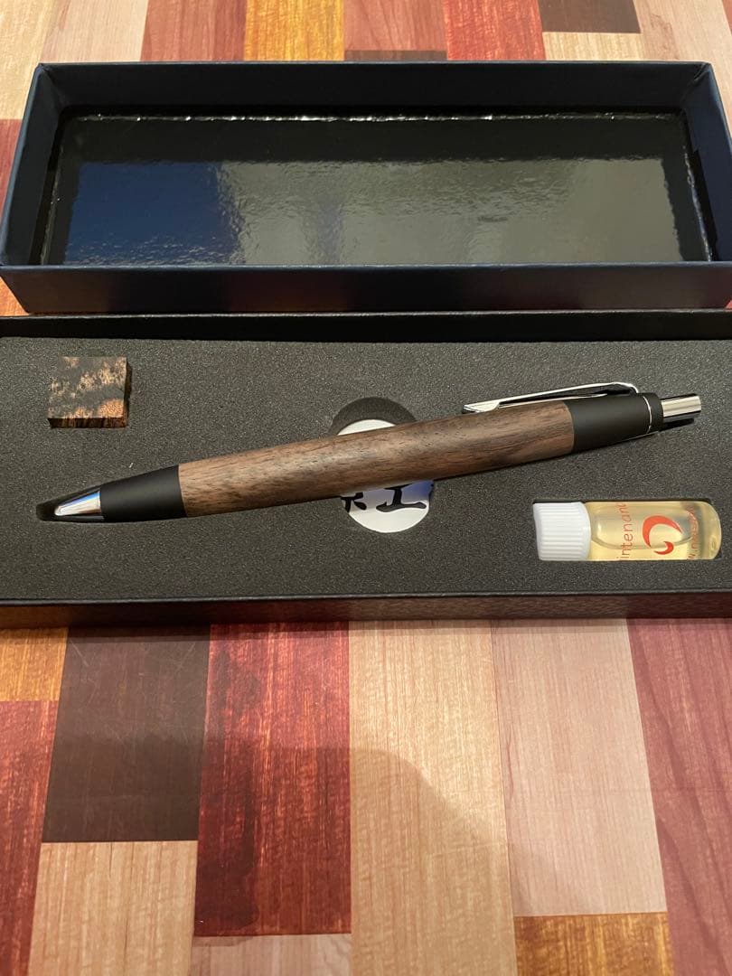 野原工芸　スタンダードボールペン　黒柿