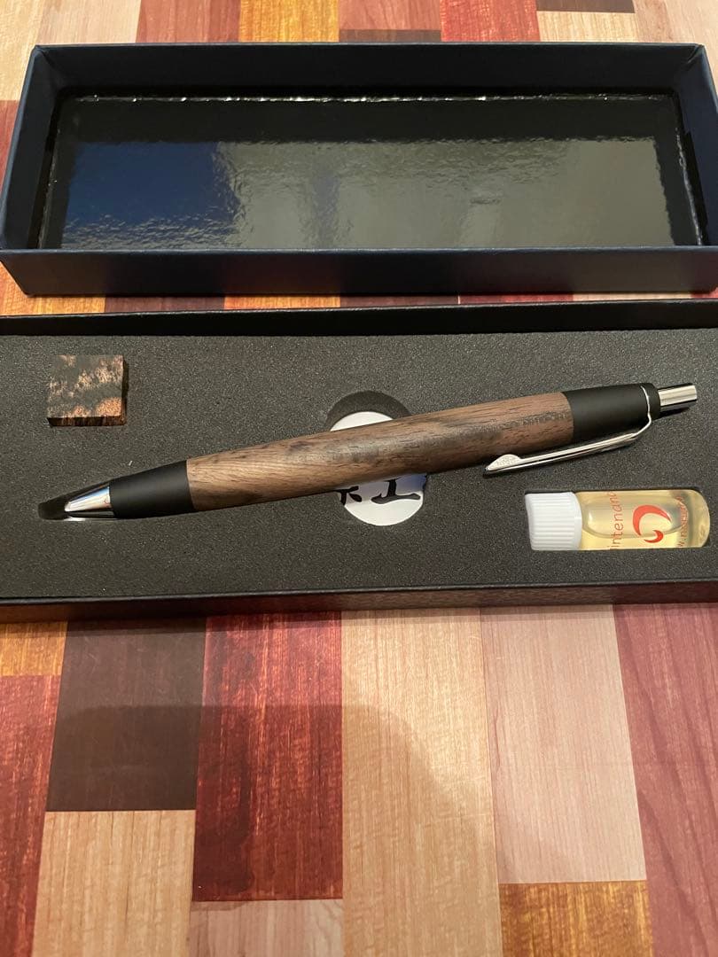 野原工芸　スタンダードボールペン　黒柿