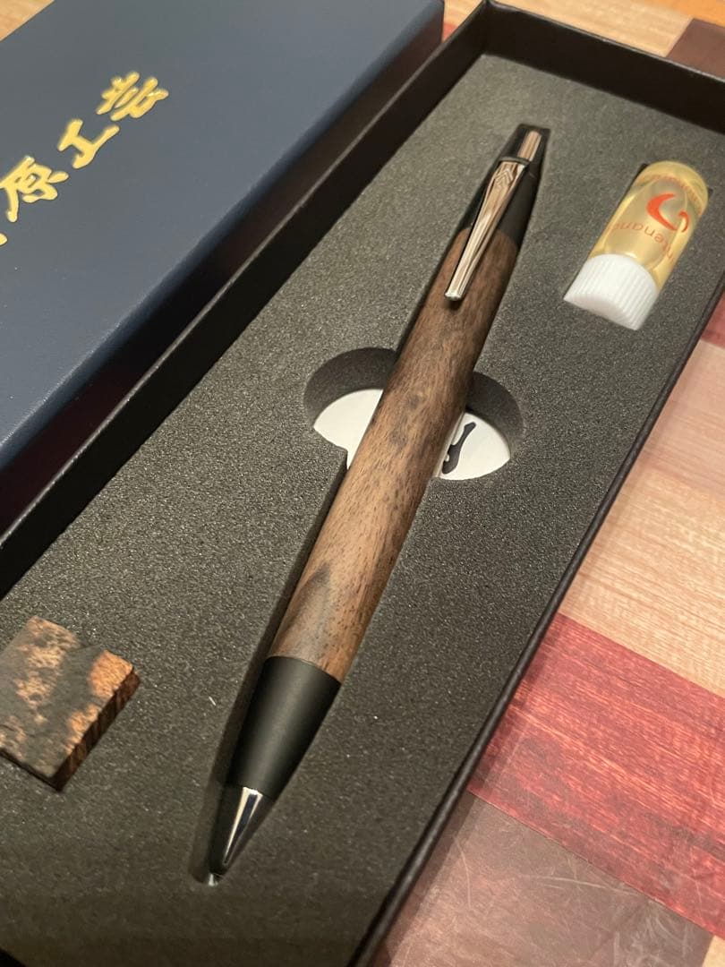 野原工芸　スタンダードボールペン　黒柿
