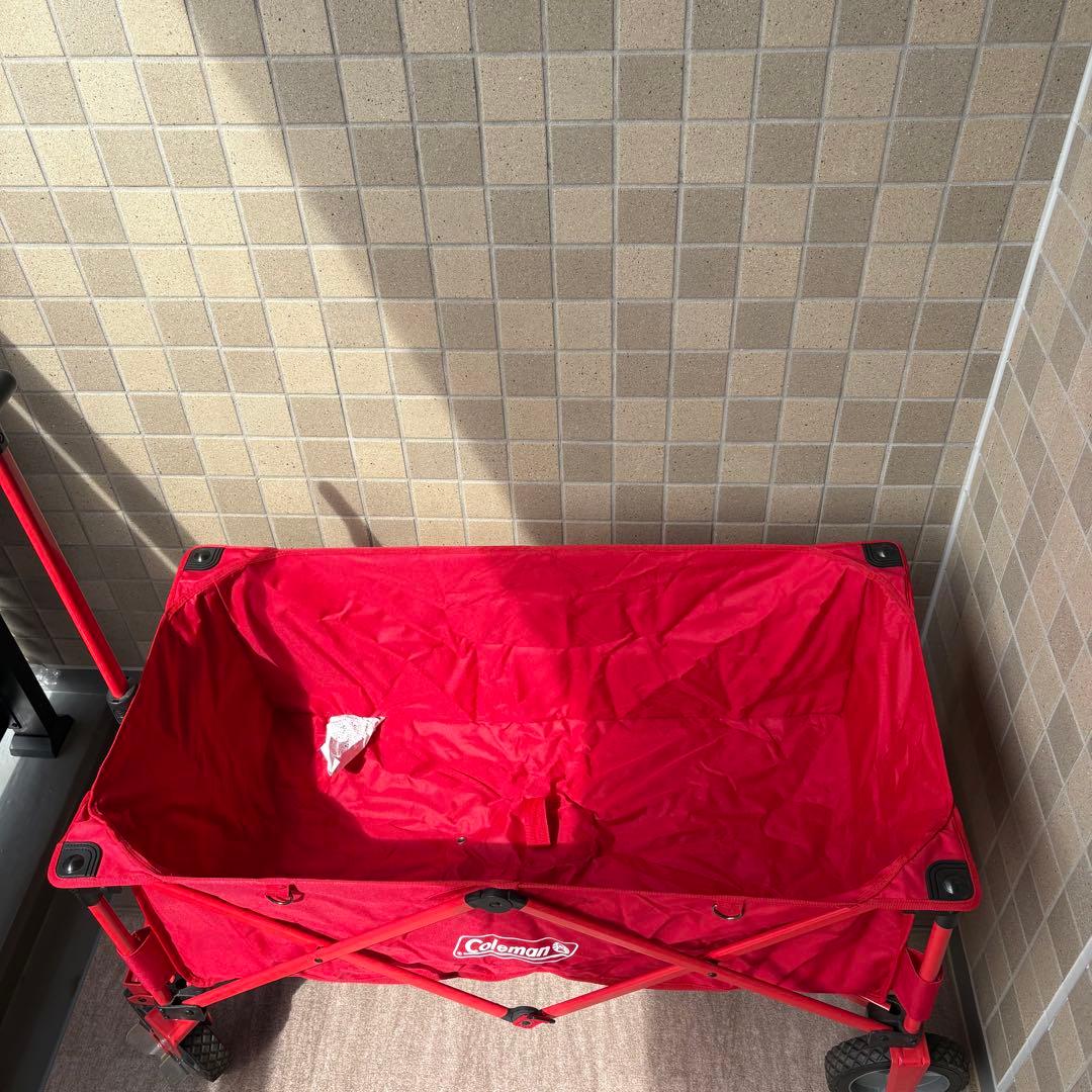 Coleman コールマン キャリーカート アウトドアワゴン　レッド　赤色