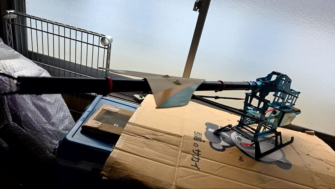 ヒロボーシャトル30用 アルミフレーム+Carbonパーツ