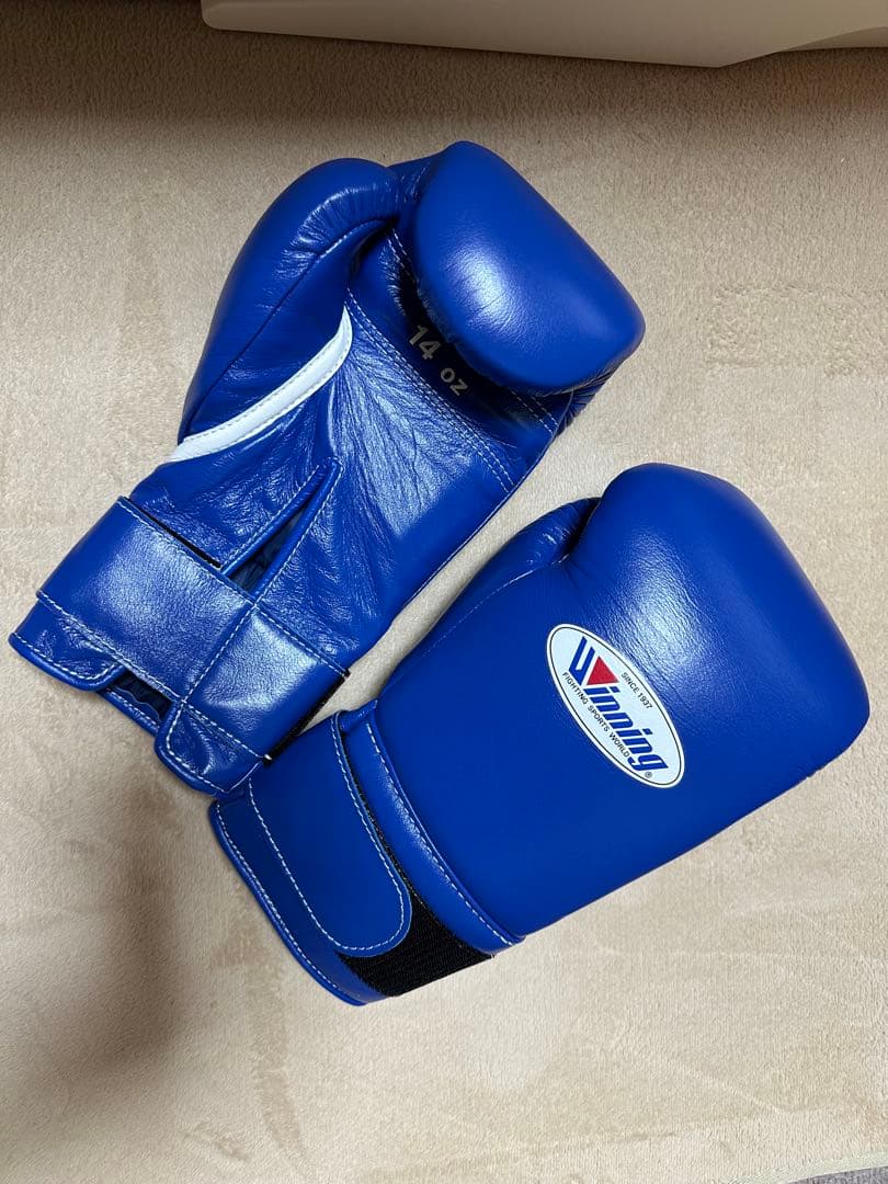Winning ボクシンググローブ 14 oz 青