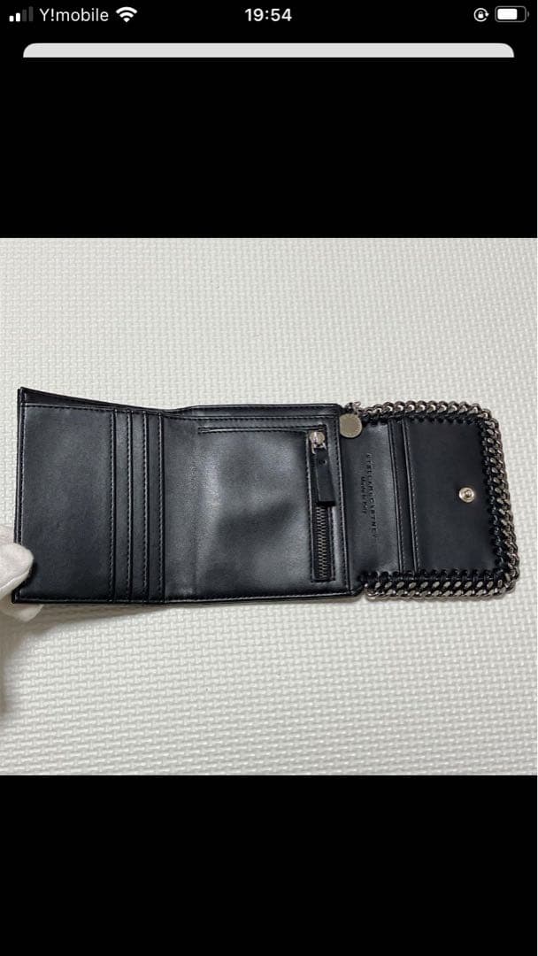 未使用STELLAMcCARTNEY三つ折り財布 ファラベラ　ブラック　黒