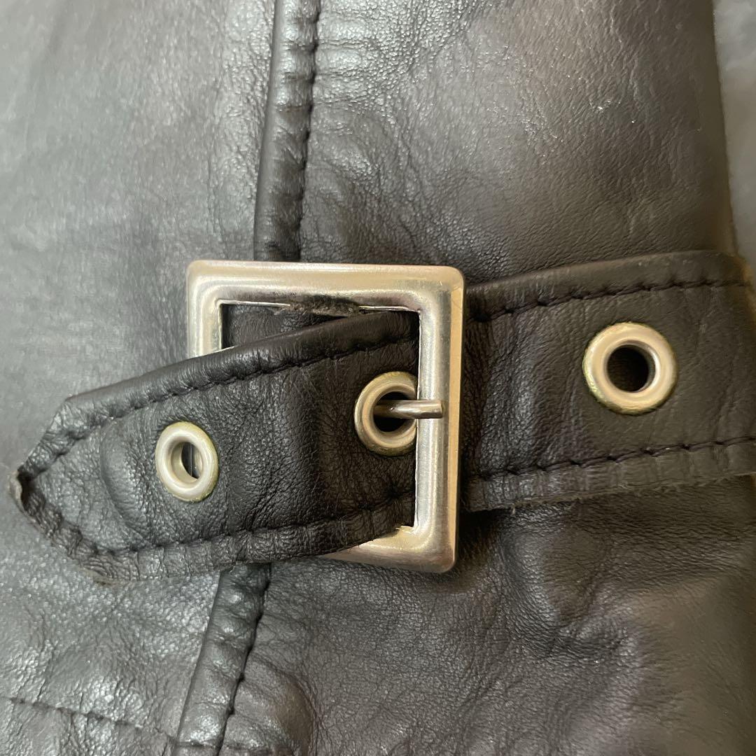 【美品】Schott シングルライダース 極厚革 ライナー付 人気モデル 641