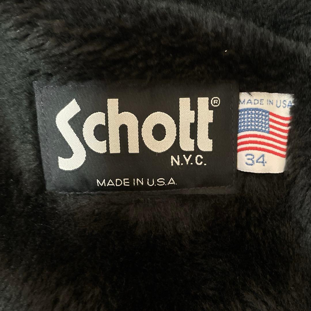 【美品】Schott シングルライダース 極厚革 ライナー付 人気モデル 641