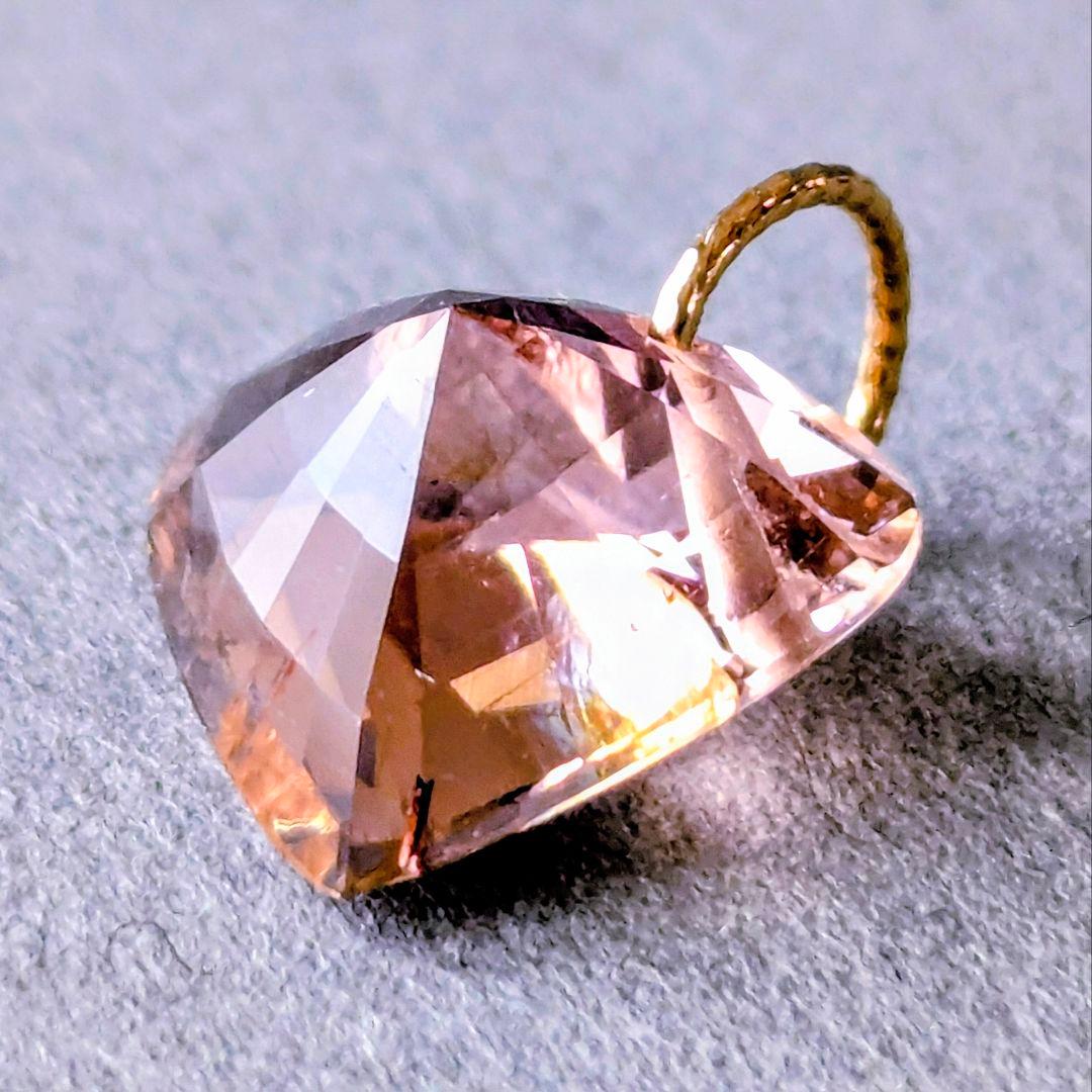 ♢N♢K18 ピンキッシュオレンジトルマリン4.55ct チャーム