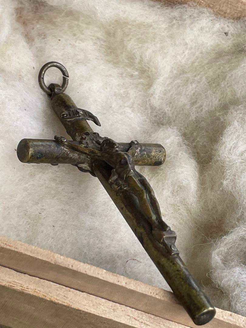 ★本物★南ヨーロッパ➕INRl➕ロザリオ/時代物/十字架/ネックレス/キリスト