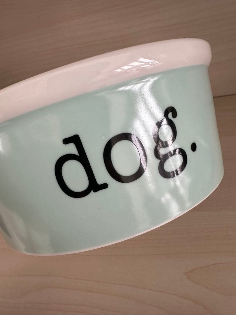 ティファニー ドッグ ボウル ボーンチャイナ フードボウル 餌入れ ラージ 美品