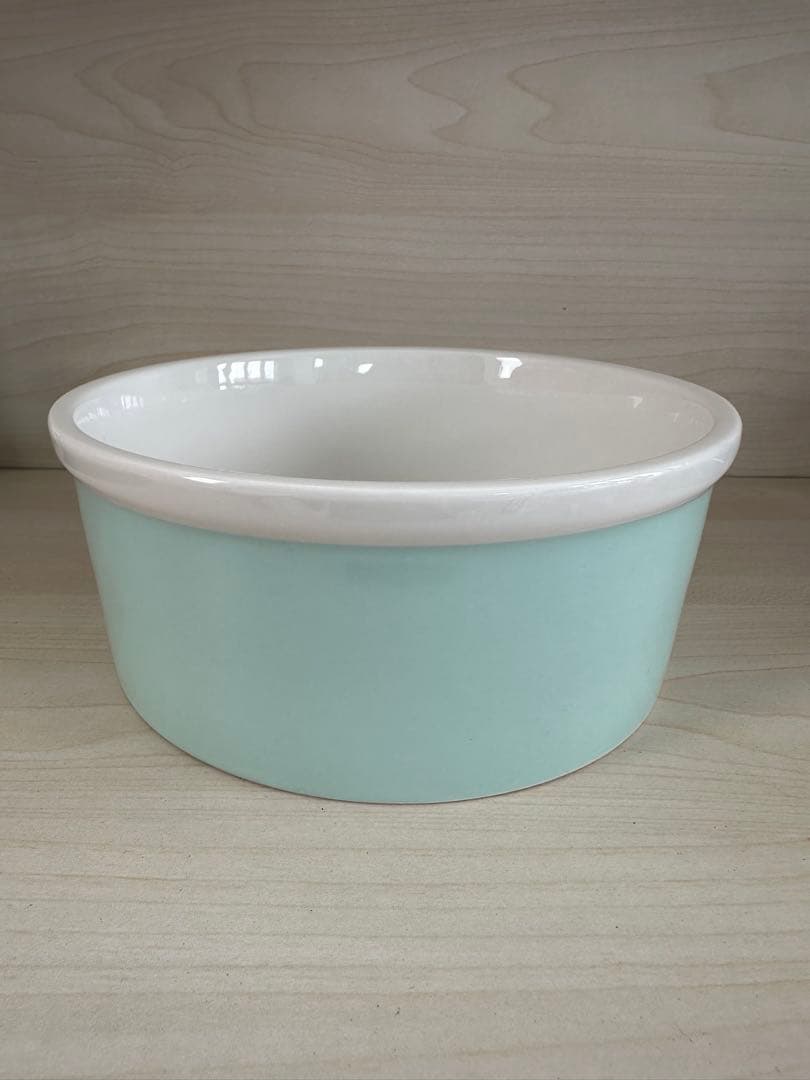 ティファニー ドッグ ボウル ボーンチャイナ フードボウル 餌入れ ラージ 美品