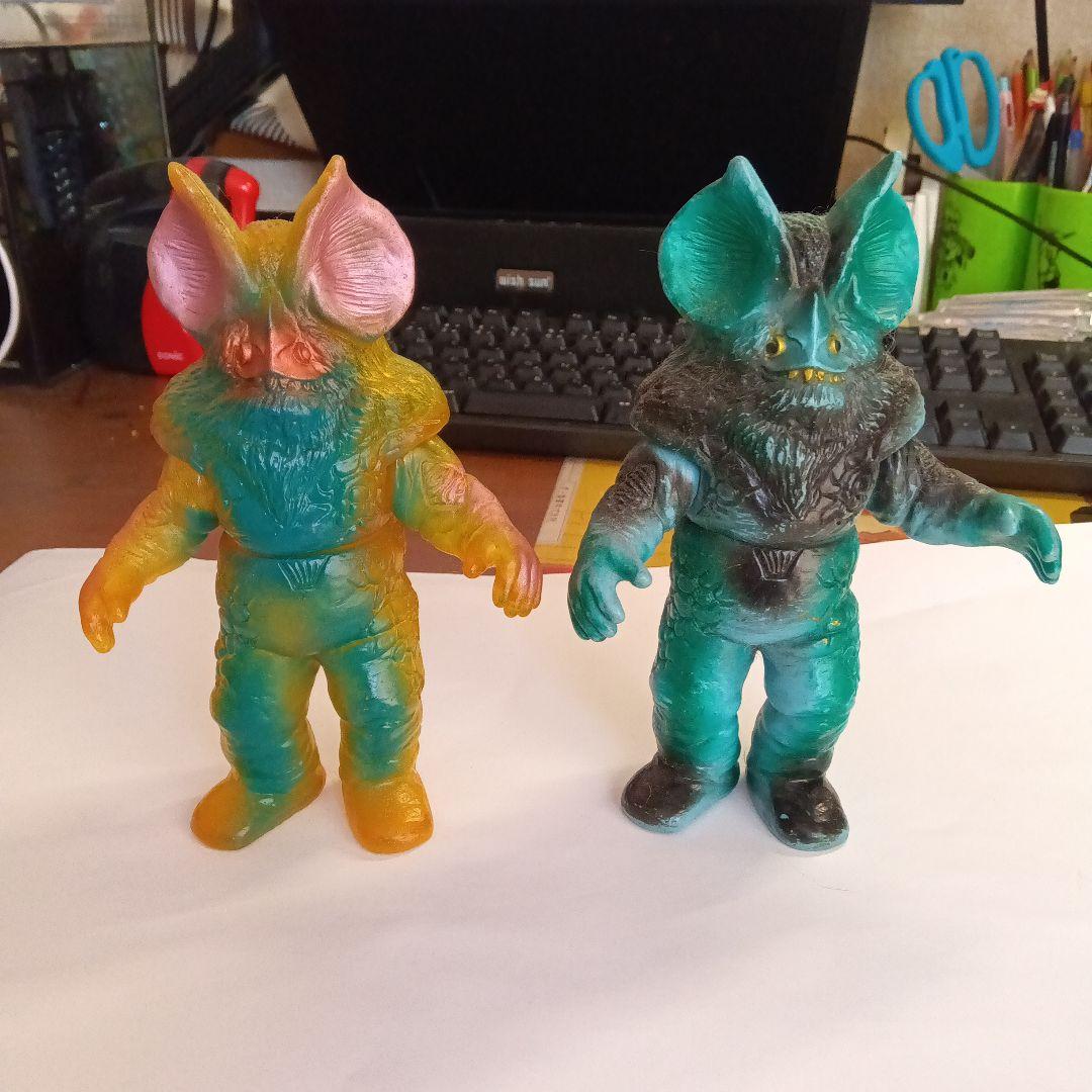 イカルス星人　ロッテ懸賞品＋ノーマルセット　キングザウルス　昭和　ソフビ　ポピー