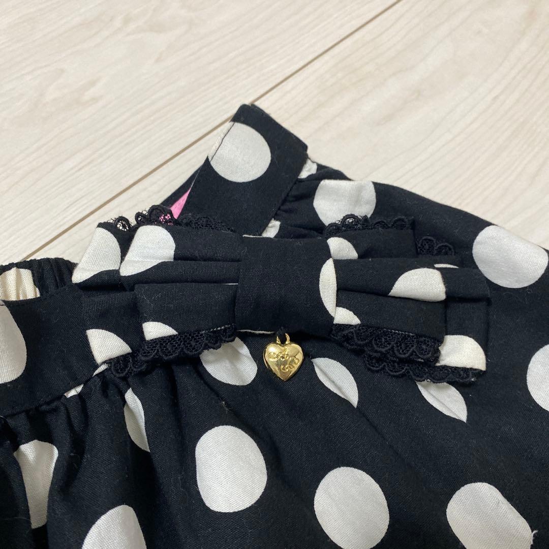 Angelic Pretty 水玉　スカート ひざ丈　リボン