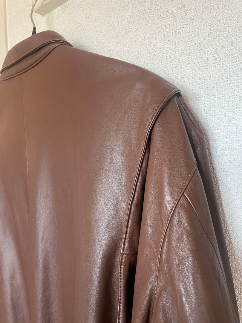 専用　90s polo ラルフローレン　スイングトップ　レザージャケット