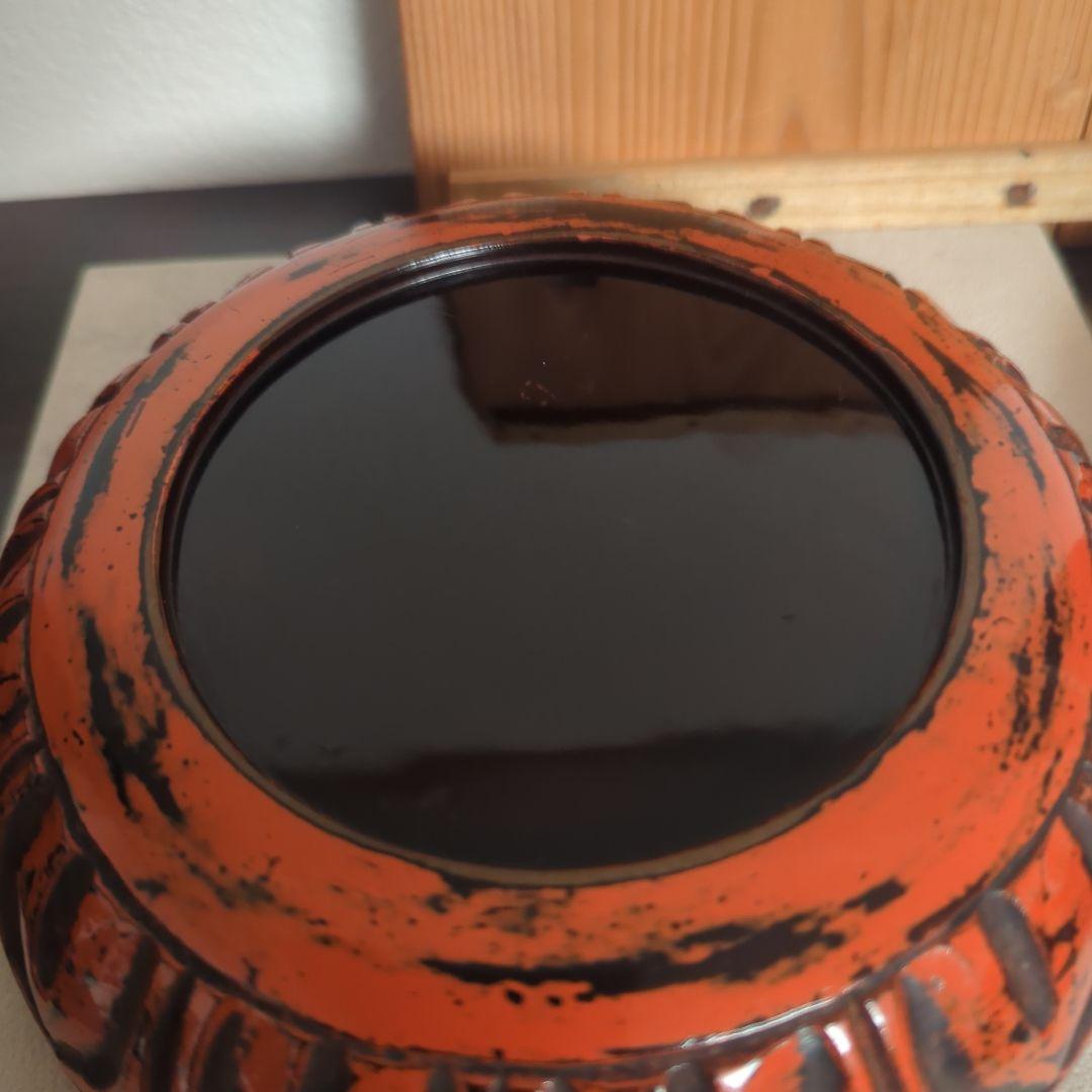 【値下げ】江戸時代　鎌倉彫喰籠　菓子器