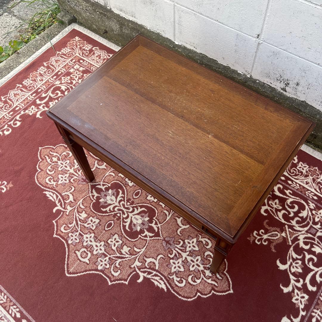 古家具◾️maruni マルニ 地中海シリーズ 木製 サイドテーブル 引き出し付