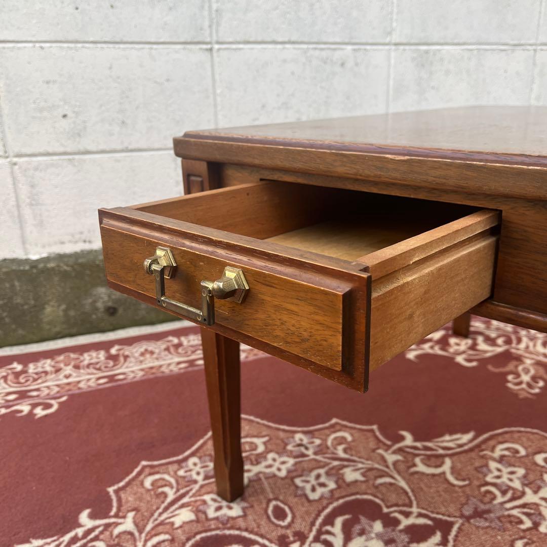 古家具◾️maruni マルニ 地中海シリーズ 木製 サイドテーブル 引き出し付