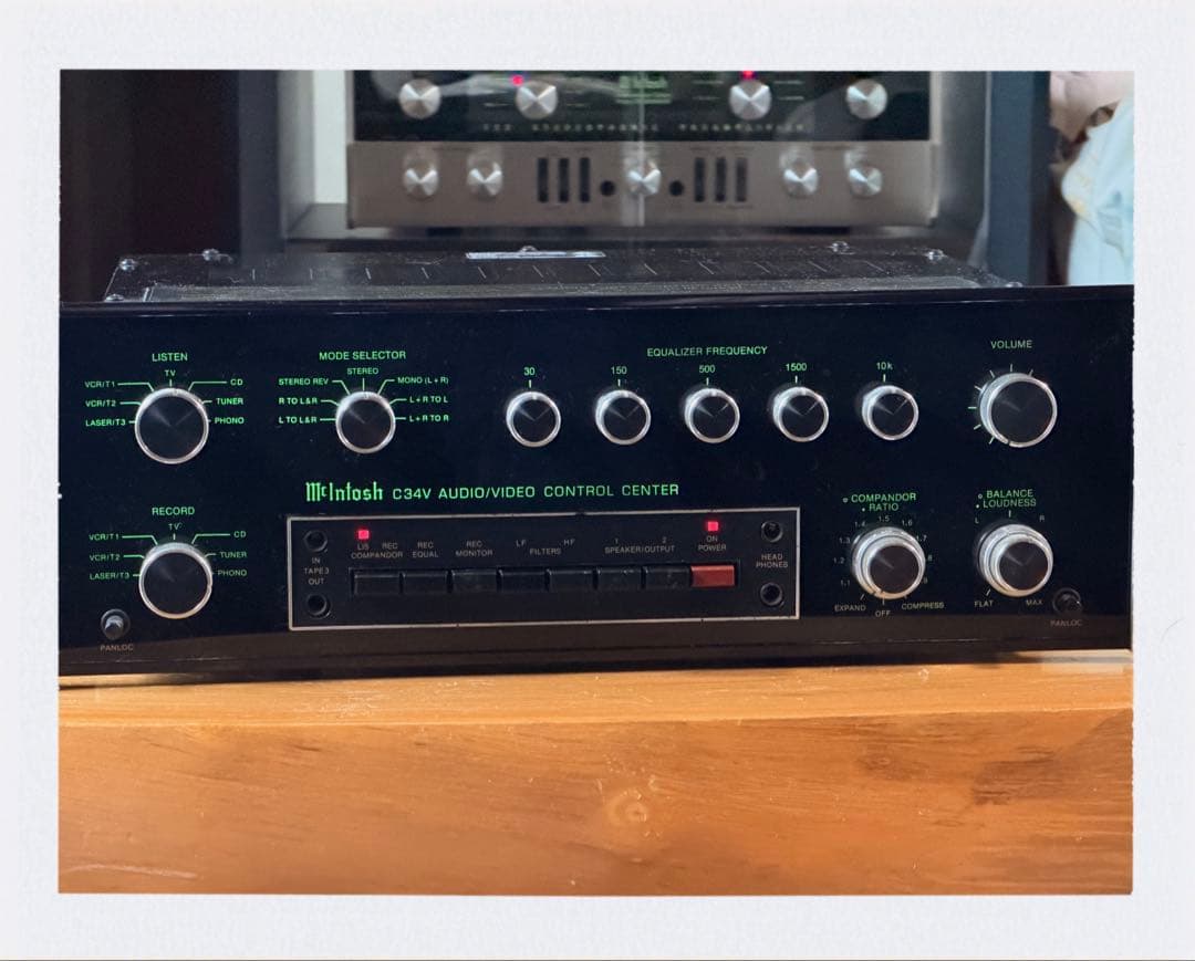 McIntosh C34V プリアンプ　サイン入り