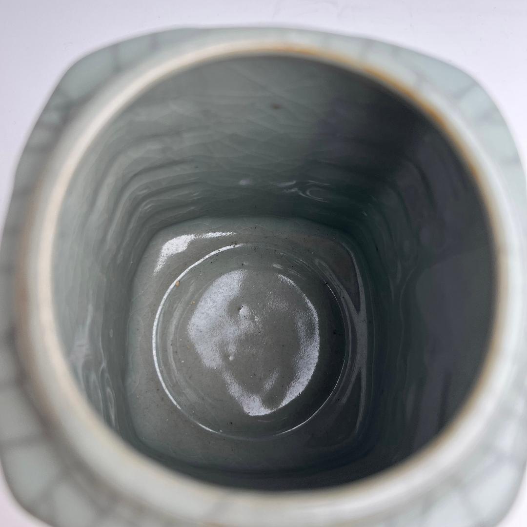 哥窯 琮式瓶 中国古玩 中国美術 唐物 擺件