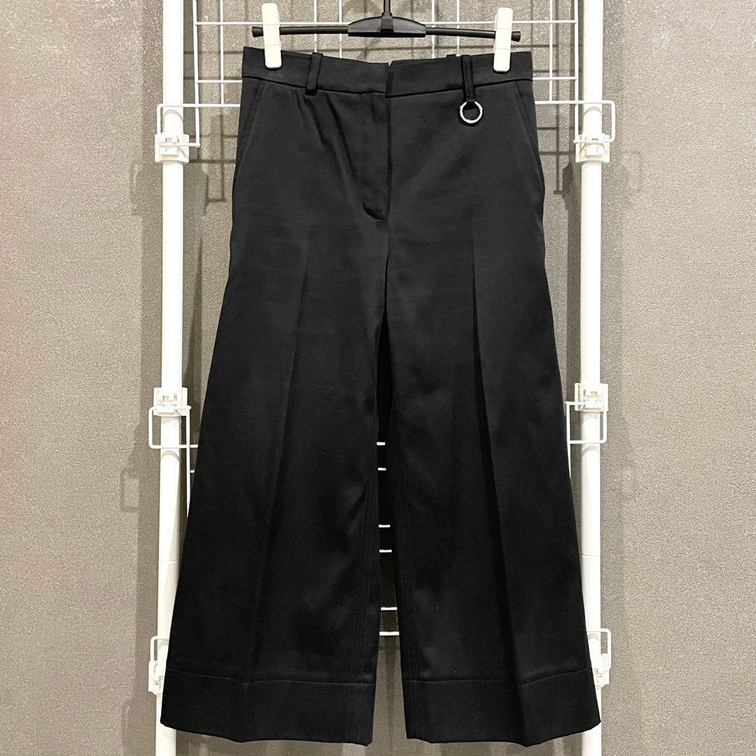 美品 LOUIS VUITTON ワイドパンツ コットン ブラック ルイヴィトン