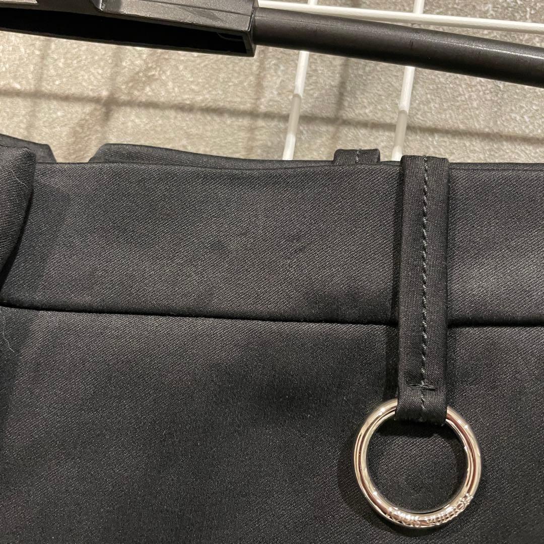美品 LOUIS VUITTON ワイドパンツ コットン ブラック ルイヴィトン