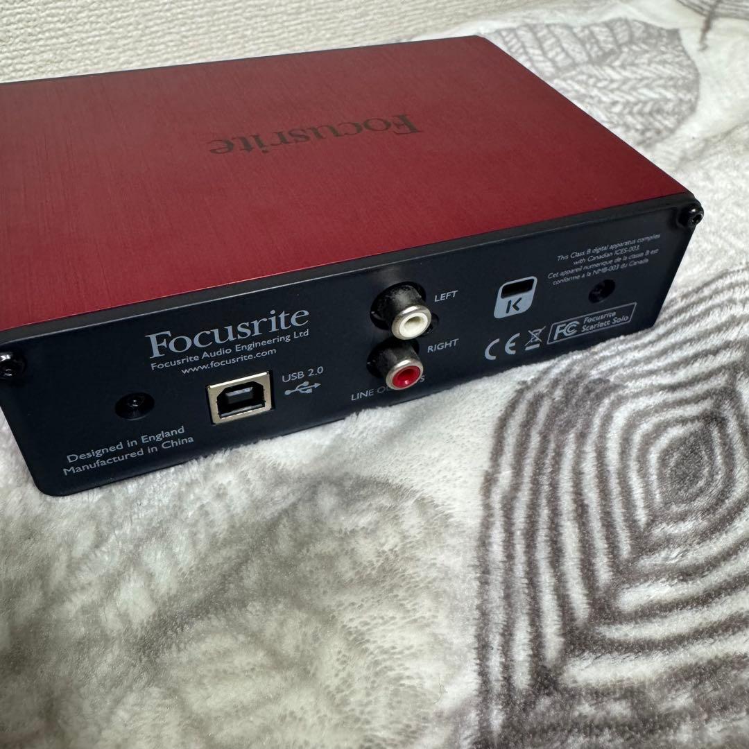 Focusrite Scarlett Solo オーディオインターフェイス