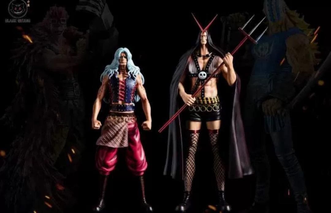 ワンピース Black ヒート ワイヤー 2体  ガレージキット スタチュー