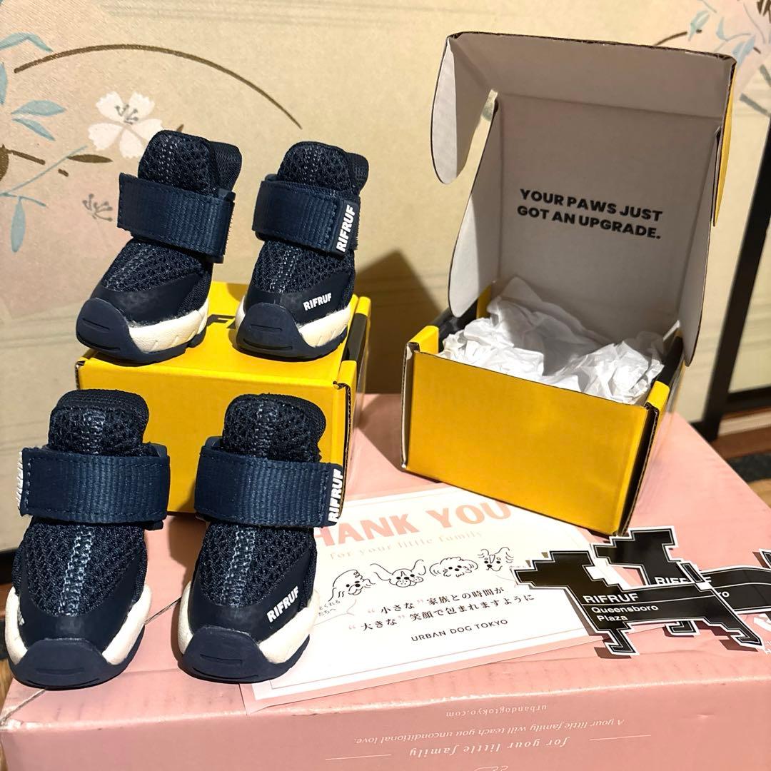 【新品未使用品】RIFRUF ネイビー ドッグシューズ　サイズ0