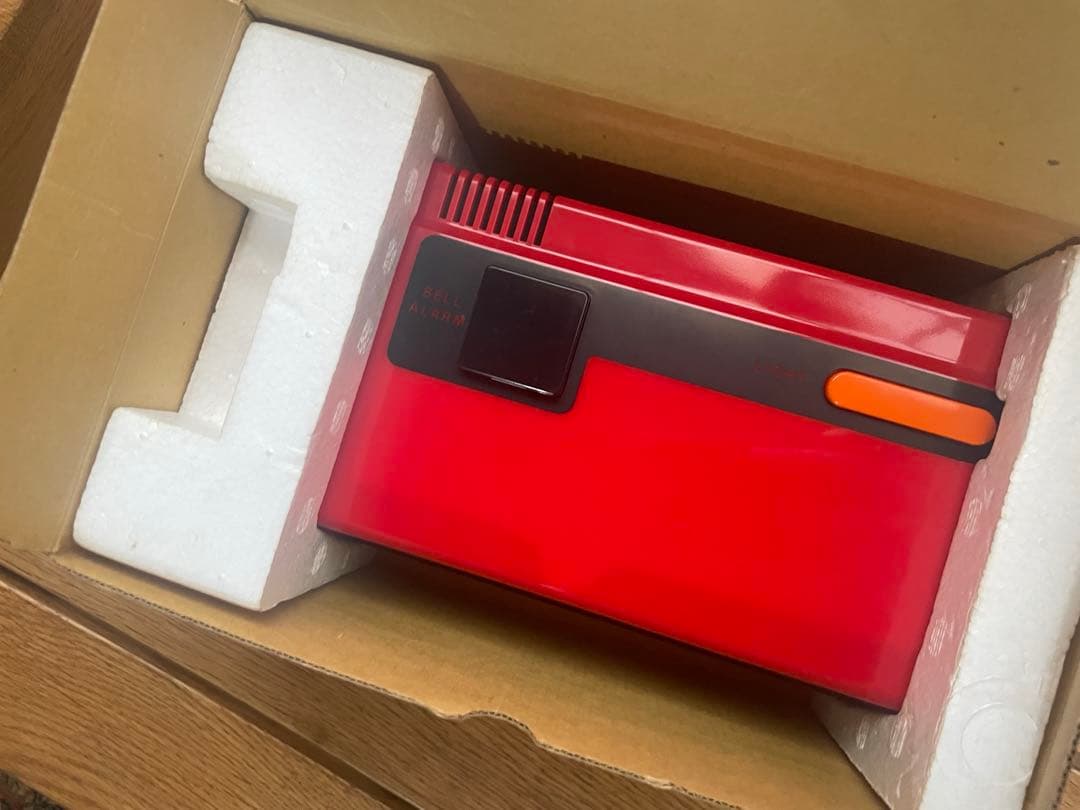 昭和レトロCITIZENパタパタデジタル置時計 赤