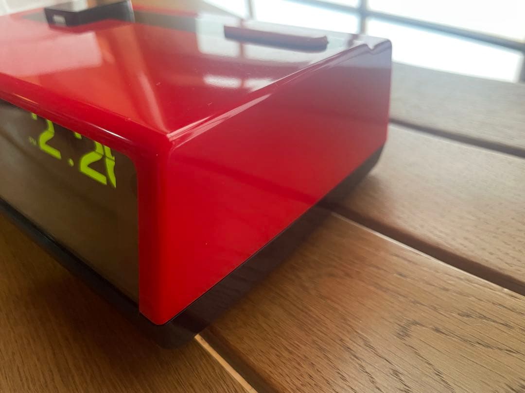 昭和レトロCITIZENパタパタデジタル置時計 赤