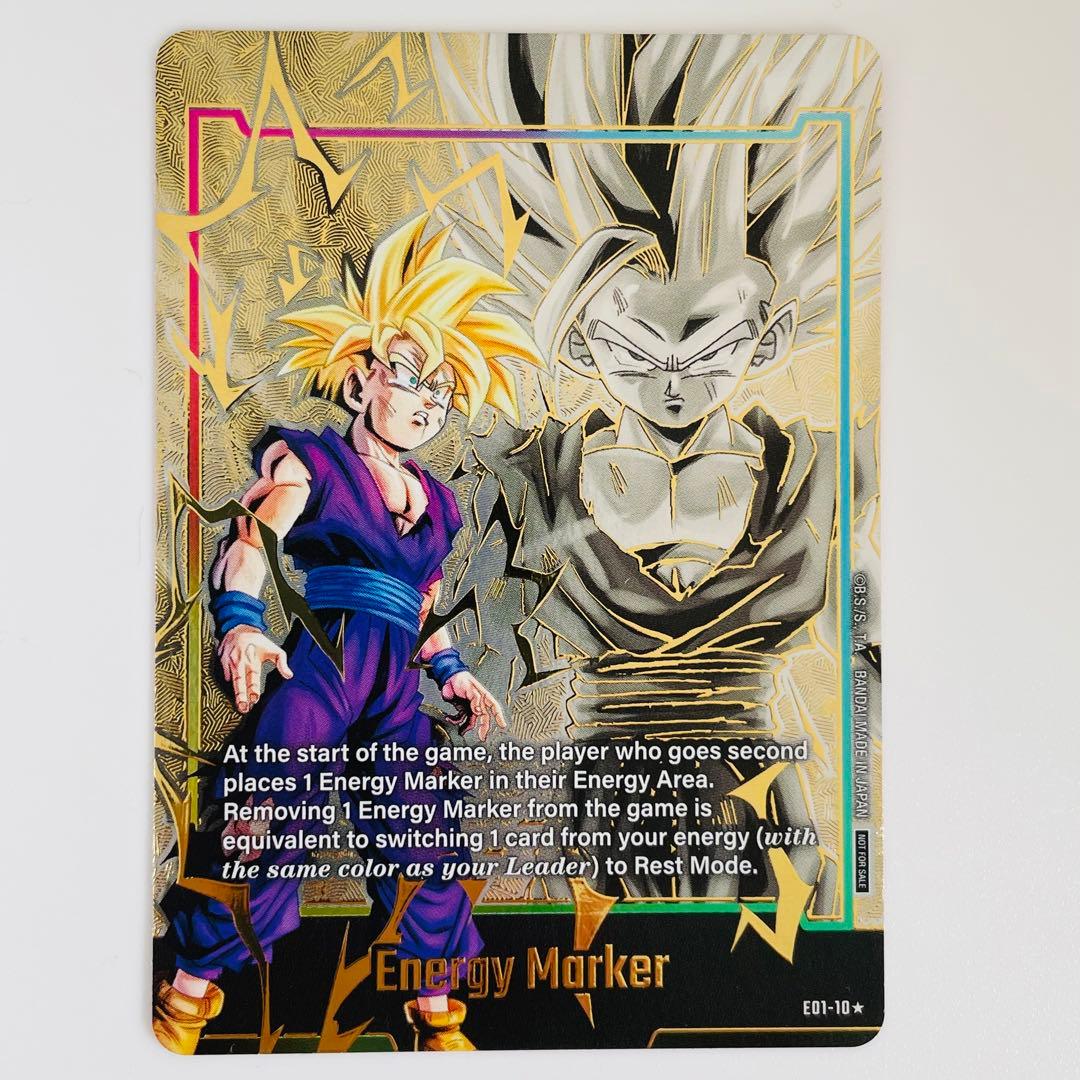 希少 海外プロモ エナジーマーカー 英語版 孫悟飯 GOLD E01-10