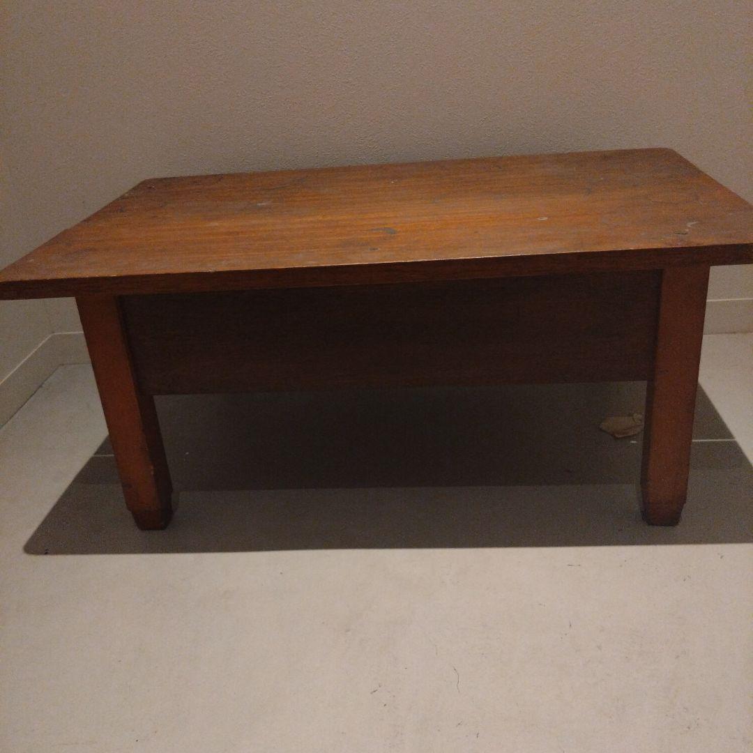 Mt4 木製座卓 2引き出し付き 昭和レトロ アンティーク 古民家 文机