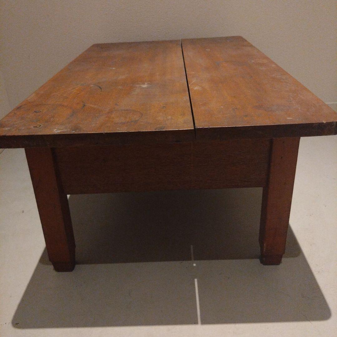 Mt4 木製座卓 2引き出し付き 昭和レトロ アンティーク 古民家 文机