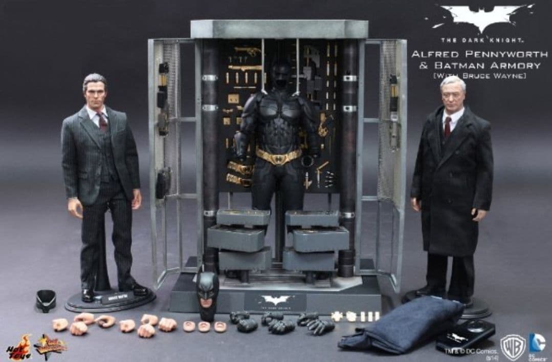 ホットトイズ アルフレッド&バットスーツ格納庫[ブルース・ウェイン付き]