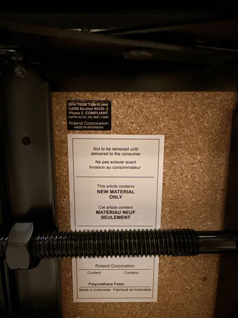 Roland 電子ピアノベンチ