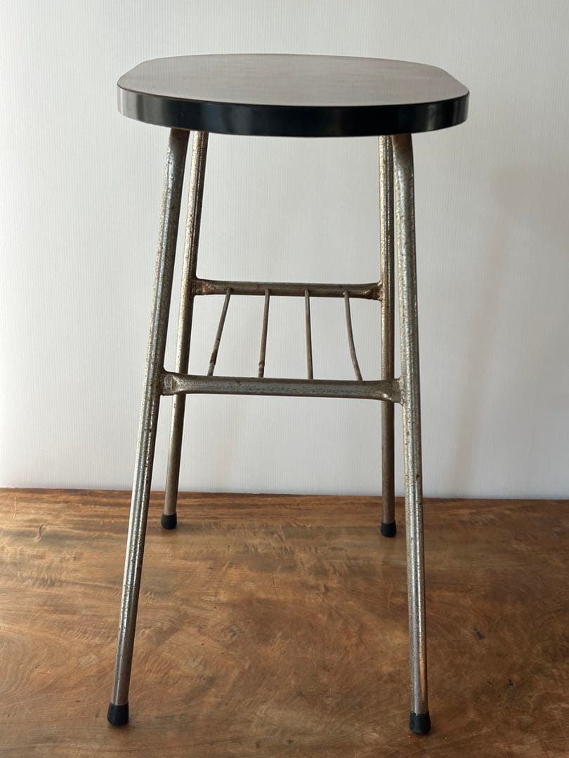 ヴィンテージ　鉄脚テーブル　古道具　アンティーク　古家具　昭和レトロ　当時物