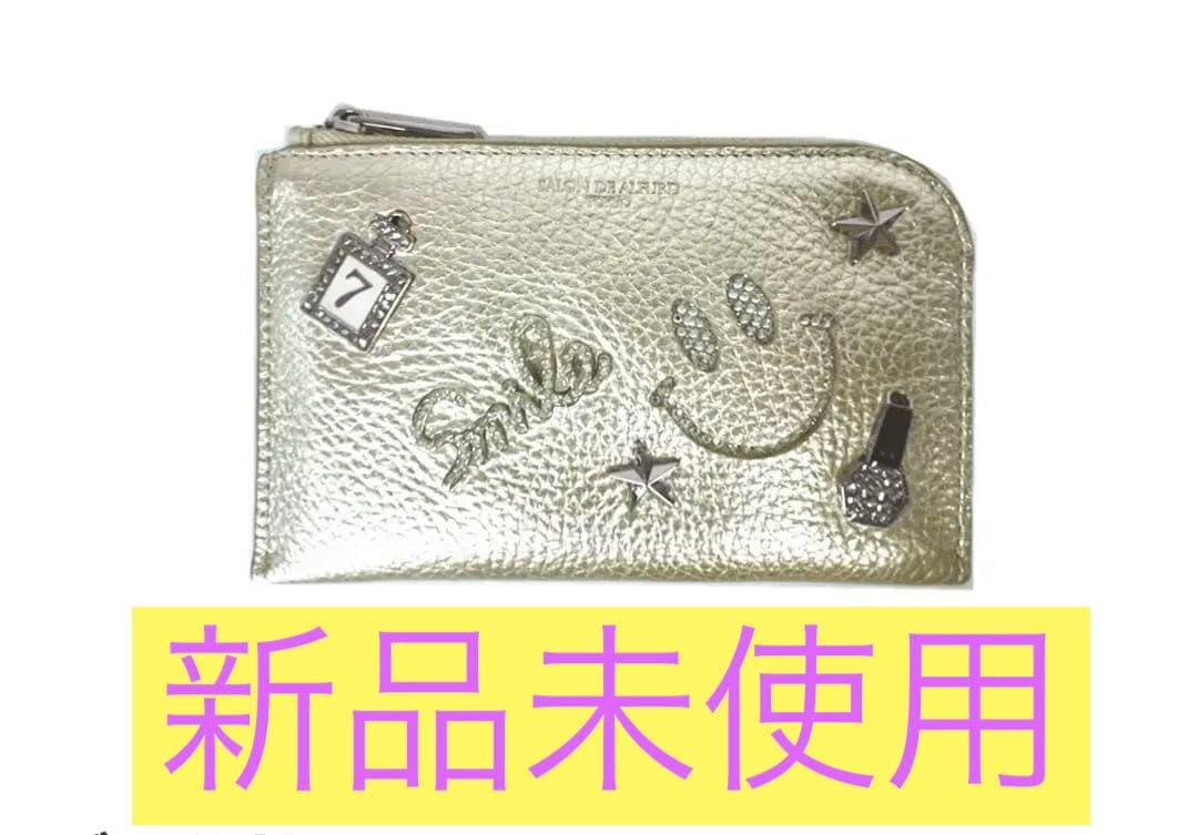 【新品未使用】サロンドアルファード　ミニ財布　ゴールド