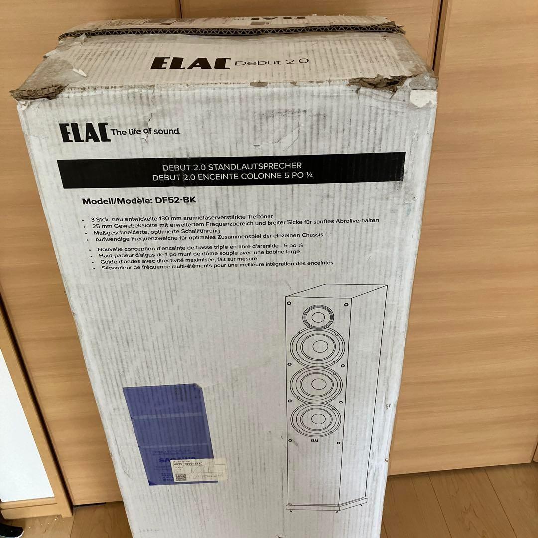 Elac Debut 2.0 F5.2 フロアスタンディングスピーカー ブラック